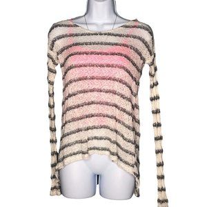 Bethany Mota sweater top xs striped open back
